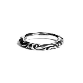 Anillo con banda en espiral de Chrome Hearts