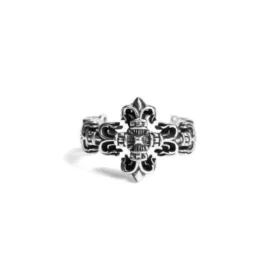 Anillo con cruz de filigrana