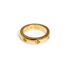 Anillo de banda CH Plus en oro de 22 quilates