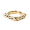 Anillo de banda SBT de oro de 22 quilates Anillo de banda SBT de oro de 22 quilates