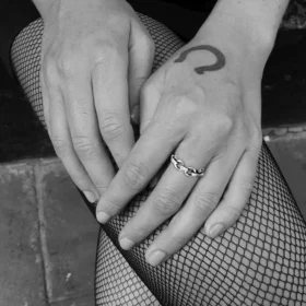Anillo de cadena de papel de Chrome Hearts