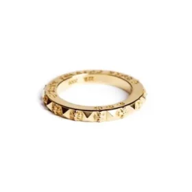 Anillo True Fucking Punk de oro de 22 quilates