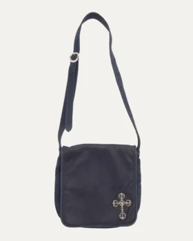 Bolso bandolera de cuero con Filigree Cross de Chrome Hearts