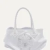 Bolso tote con parche Fleur adornado de Chrome Hearts