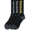 Calcetines Chrome Hearts azules, blancos y amarillos