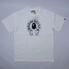 Camisa Bape X Chrome Hearts blanca