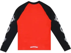Camisa Chrome Hearts en negro y rojo