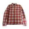 Camisa de franela a cuadros con forro rojo de Chrome Hearts Camisa de franela a cuadros con forro rojo de Chrome Hearts