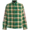 Camisa de franela verde para hombre de Chrome Hearts Camisa de franela verde para hombre de Chrome Hearts