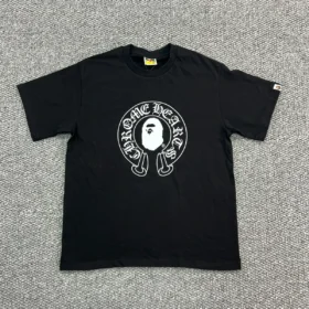 Camiseta Bape X Chrome Hearts negra