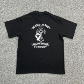 Camiseta Bape X Chrome Hearts negra