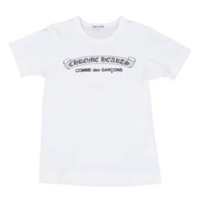 Camiseta Chrome Hearts Comme Des Garçons blanca