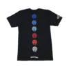 Camiseta Chrome Hearts con Horseshoe multicolor y cruz recta