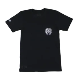 Camiseta Chrome Hearts con Horseshoe multicolor y cruz recta