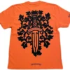 Camiseta Chrome Hearts Vine Dagger naranja y negra
