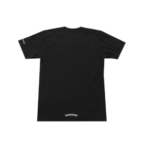 Camiseta de manga corta con letras en el cuello de Chrome Hearts