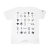 Camiseta de manga corta con múltiples logotipos de Chrome Hearts