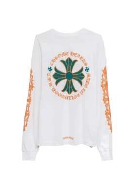 Camiseta de manga larga blanca de Chrome Hearts