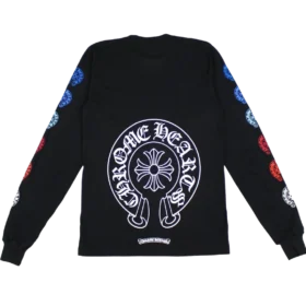 Camiseta de manga larga Chrome Hearts con Horseshoe multicolor