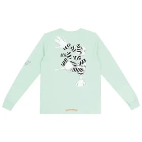Camiseta de manga larga con el logotipo de Chrome Hearts en el cuello