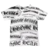 Camiseta estampada Chrome Hearts Comme Des Garçons, blanca y negra Camiseta estampada Chrome Hearts Comme Des Garçons, blanca y negra