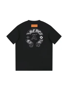 Camiseta Louis Vuitton x Chrome Hearts negra