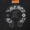 Camiseta Louis Vuitton x Chrome Hearts negra