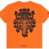 Camiseta naranja de Chrome Hearts Camiseta naranja de Chrome Hearts