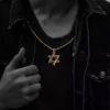 Colgante Star of David en oro de 22 quilates Colgante Star of David en oro de 22 quilates