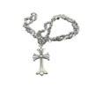 Collares estilo Chrome Hearts chapados en plata