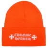 Gorro con el logotipo de Chrome Hearts en naranja seguridad Gorro con el logotipo de Chrome Hearts en naranja seguridad