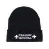 Gorro con el logotipo de Chrome Hearts – Negro