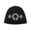 Gorro de Chrome Hearts con calavera y Horseshoe – Negro Gorro de Chrome Hearts con calavera y Horseshoe – Negro