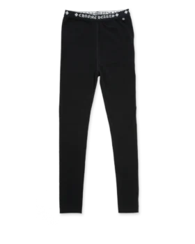 Leggings negros de algodón de Chrome Hearts