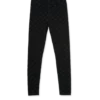 Leggings negros de algodón de Chrome Hearts con estampado multilogo gris Leggings negros de algodón de Chrome Hearts con estampado multilogo gris
