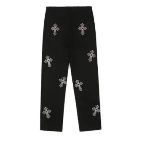 Pantalones Chrome Hearts con cruz de strass