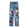 Pantalones de cuero con cruz de leopardo de Firmranch Pantalones de cuero con cruz de leopardo de Firmranch