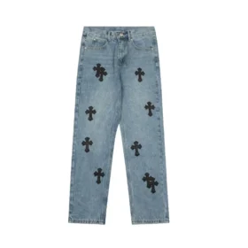 Pantalones vaqueros de tela de cementerio Flairny de Chrome Hearts