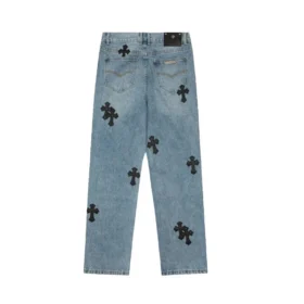 Pantalones vaqueros de tela de cementerio Flairny de Chrome Hearts