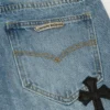Pantalones vaqueros de tela de cementerio Flairny de Chrome Hearts Pantalones vaqueros de tela de cementerio Flairny de Chrome Hearts