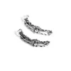 Pendientes de aro con Double Floral Cross