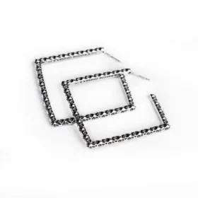 Pendientes de aro cuadrados CH Plus