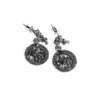 Pendientes medallón de ángel con cruz Pendientes medallón de ángel con cruz