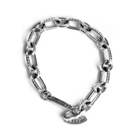 Pulseras con cadena y logotipo grabado Pulseras con cadena y logotipo grabado
