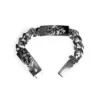 Pulseras de eslabones decorados con doble «I» Pulseras de eslabones decorados con doble «I»