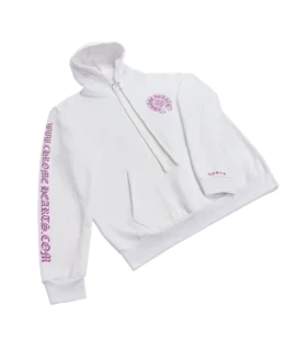 Sudadera con capucha CH morada con purpurina