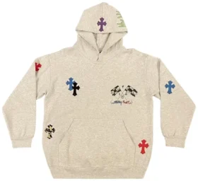 Sudadera con capucha Chrome Hearts 1 of 1 Matty Boy Cross «Gris/Multicolor»