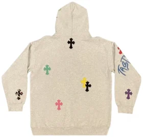 Sudadera con capucha Chrome Hearts 1 of 1 Matty Boy Cross «Gris/Multicolor»