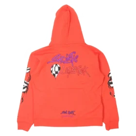 Sudadera con capucha Chrome Hearts Hearts Matty Boy Brain roja