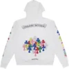 Sudadera con capucha Chrome Hearts Multi Color Cross Cemetery en blanco Sudadera con capucha Chrome Hearts Multi Color Cross Cemetery en blanco